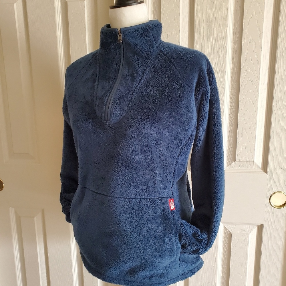 The North Face Blue Fleece Pullover Jacket Size M
